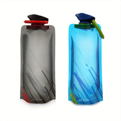 2pcs 700ML Foldable PVC Water Bottles for Travel
