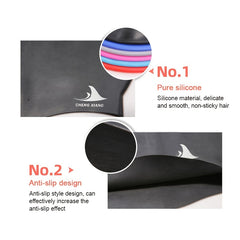 Adult Waterproof Silicone Swimming Cap Non slip Ear Protection