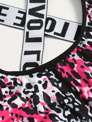 Colorful Leopard Bra & Panties Lingerie Set