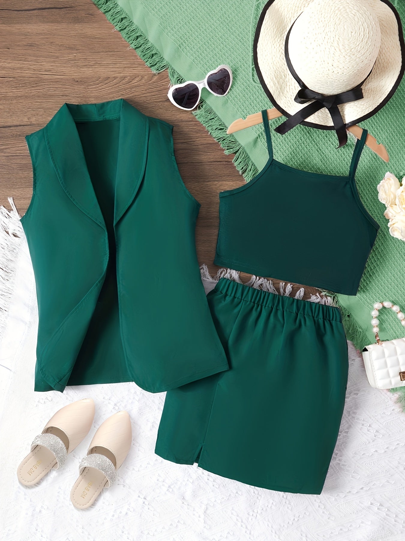 Toddler Girls Business Style Dress Three piece Set