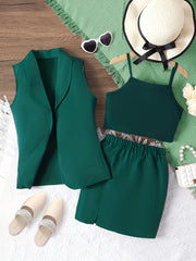 Toddler Girls Business Style Dress Three piece Set