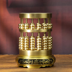 Copper Pen Holder Abacus Home Decoration Gift Creative Pen Holder