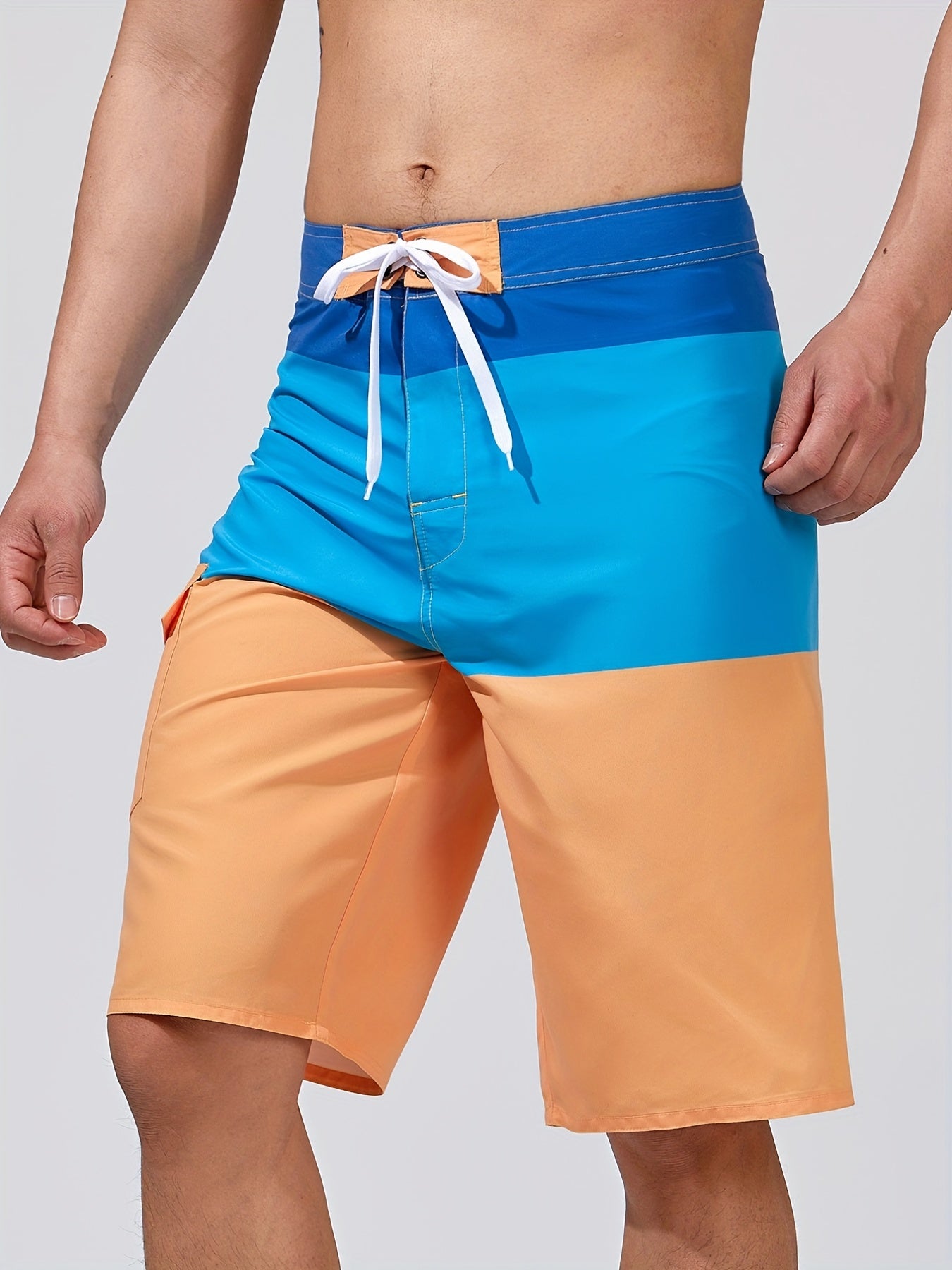 Men's Quick Dry Hawaiian Board Shorts With Pockets for Beach Pool Outdoor