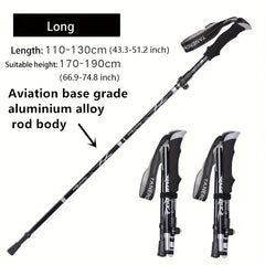2pcs Lightweight Trekking Poles for Hiking Camping Outdoor Walking