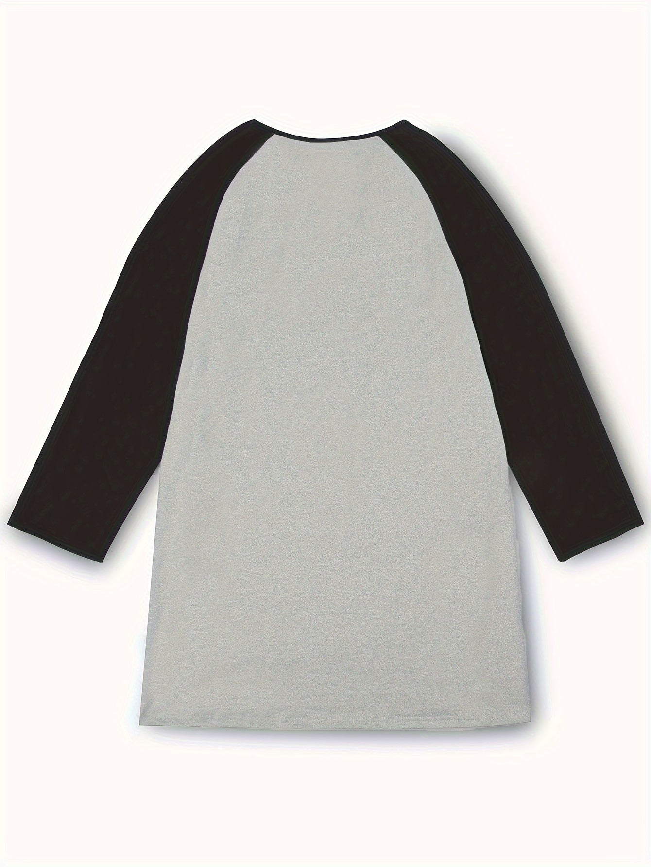 Women's Christmas Tree Print Round Neck Tee Sleep Dress