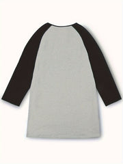 Women's Christmas Tree Print Round Neck Tee Sleep Dress