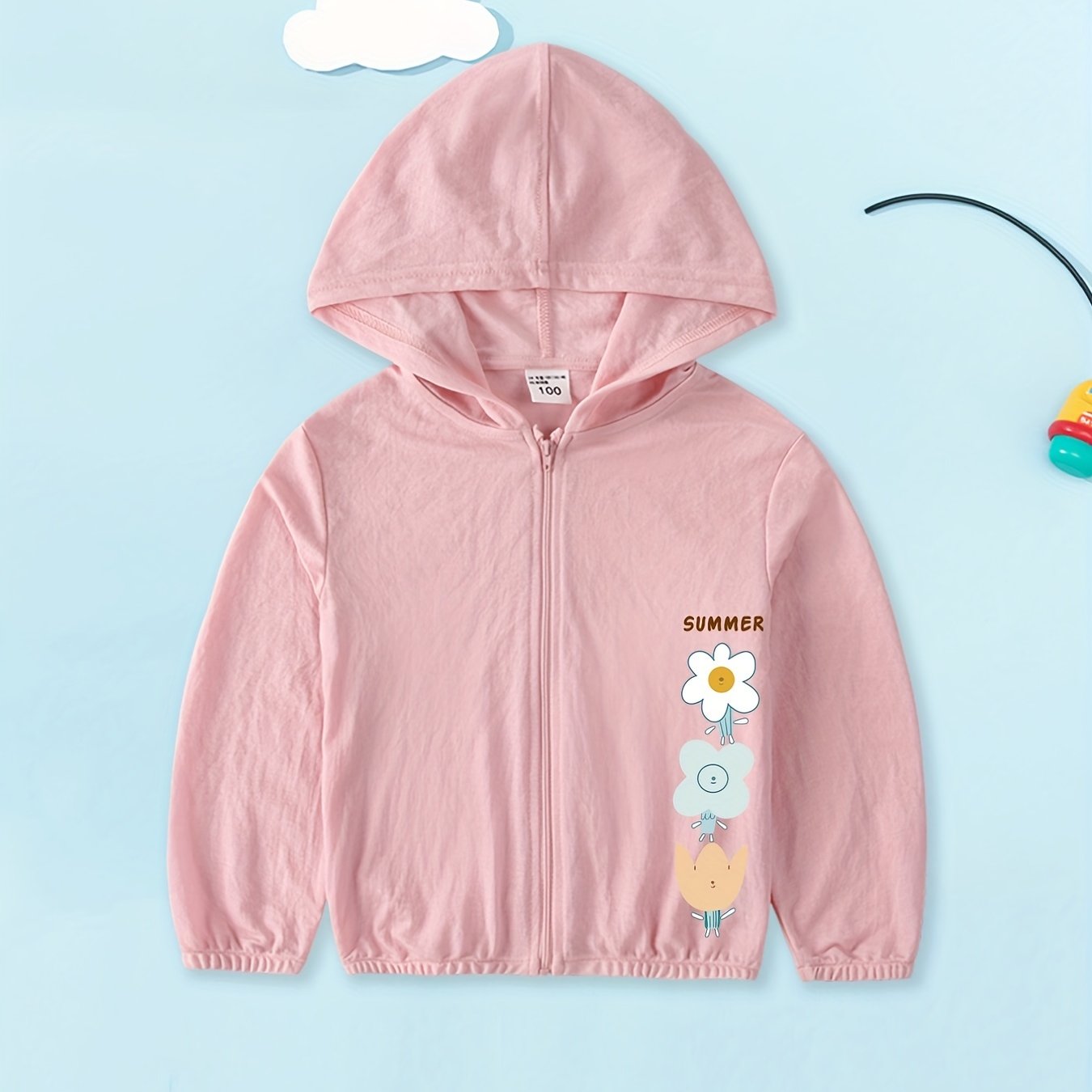 Girls Hooded Sunproof Jacket Kids Age 3 4 6