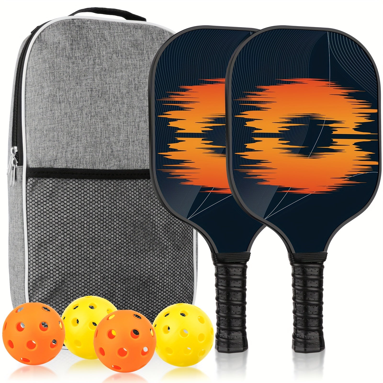 USAPA Approved Fiberglass Pickleball Paddle Set With Balls And Bag