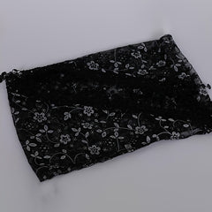 Floral Scarf Lace Hollow Out Solid Tassel Shawl Triangular Scarf