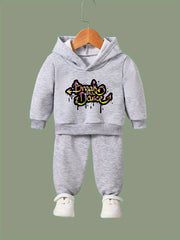 OERYUI Letter Print Hoodies Jogger Set Girls Boys Spring Fall Christmas Gift