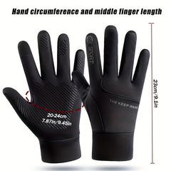 Winter Touch Screen Thermal Gloves Water Resistant for Outdoor Activities