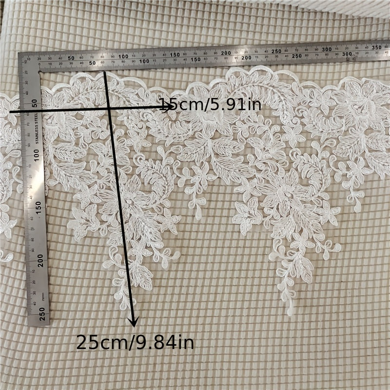 1pc Flower Lace Applique Sewing Patch DIY Wedding Dress Clothes