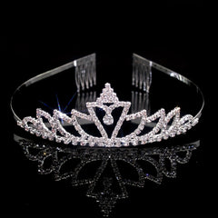 Rhinestone Headband Queen Crown Tiara Head Jewelry Bridal Wedding Hair Access