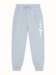 Men's Letter Print Joggers - Casual Stretch Waist Sweatpants