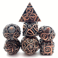 7pcs Maze Dice Mini Metal Solid Dice Game Punishment Drinking Fun Dice
