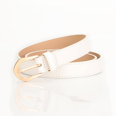 Women's Pin Buckle Thin Belt for Jeans Dress