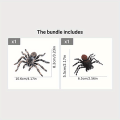 Realistic Spider Action Model Toy Educational Learning Set for Boys Girls Kids