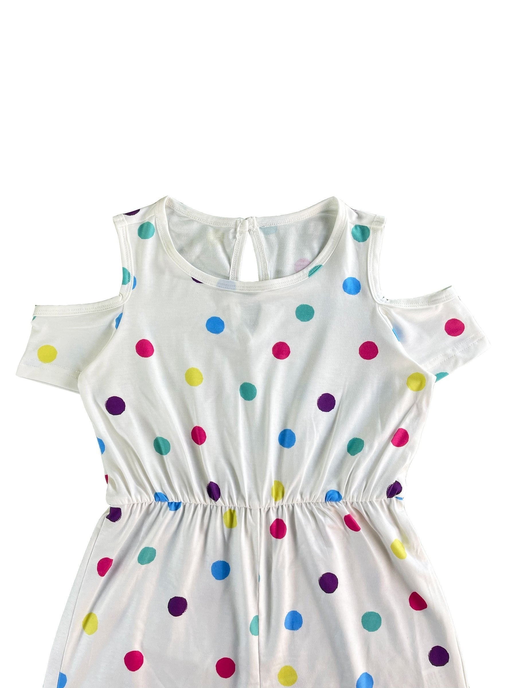 Toddler Girls Polka Dot Rompers For Beach Vacation