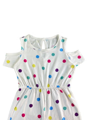 Toddler Girls Polka Dot Rompers For Beach Vacation