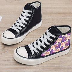 Plush Lined Thermal Chunky Canvas Sneakers High Top