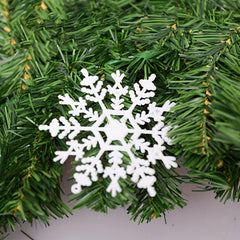 12pcs Glitter Snowflake Ornaments for Christmas Tree