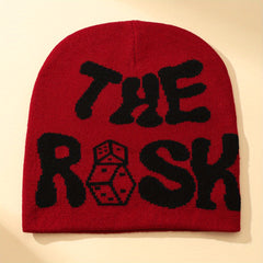Fashionable Sport Windproof Knit Beanie Hat Embroidery Warm Ski Cold Hat