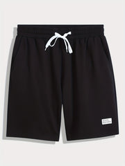 Men's Stretch Drawstring Knit Shorts for Summer
