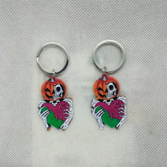Acrylic Halloween Pumpkin Ghost Keychain Handbag Pendant