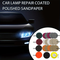 21pcs Car Headlight Lens Restoration Repair Kit Polishing Cleaner Tool