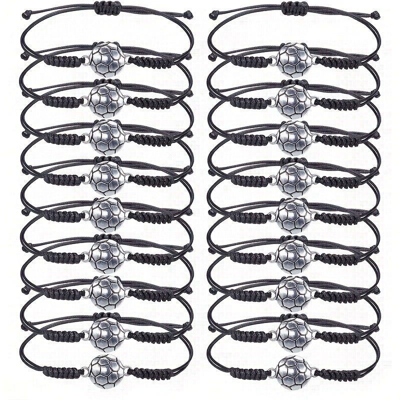 Sports Fan Adjustable Bracelet - Unisex Baseball Football Volleyball