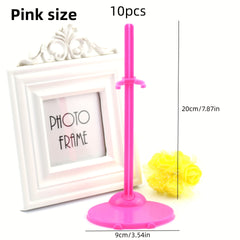 10pcs Doll Display Stand Adjustable Fixed Bracket