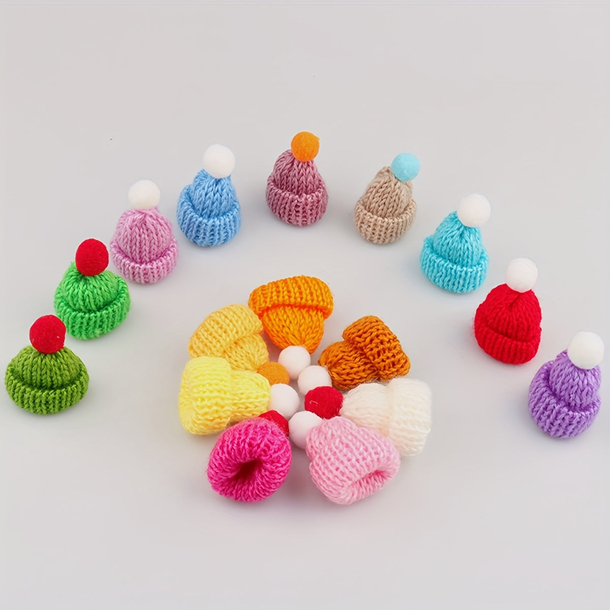 1pc Mini Woolen Hat DIY Small Hat Halloween Christmas Party Decors
