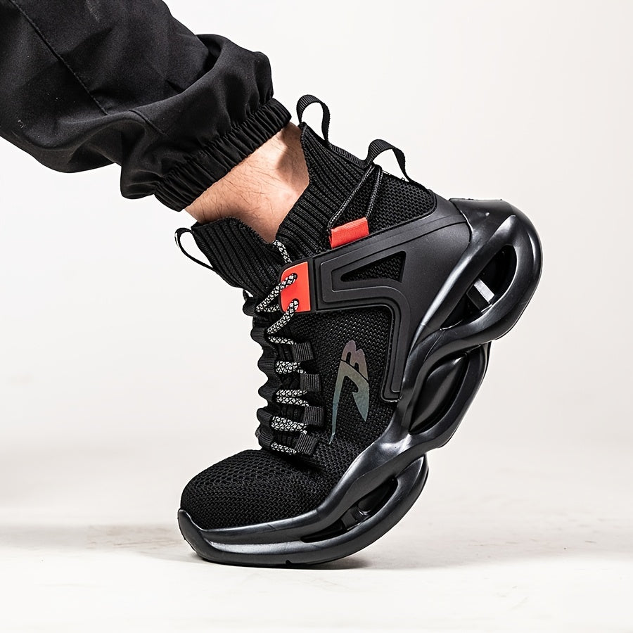 Breathable High Top Work Safety Shoes Industrial Construction Sneakers