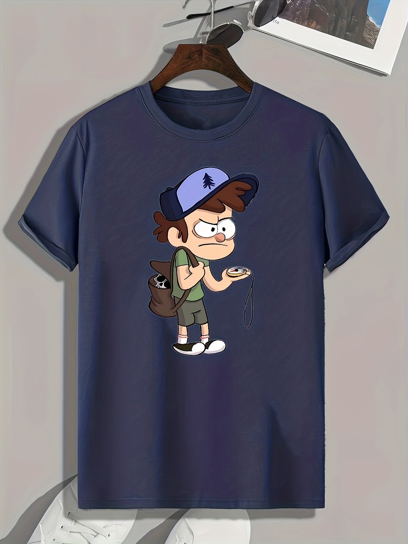 Cartoon Print Men's Graphic T shirt Casual Comfy Tees For Summer