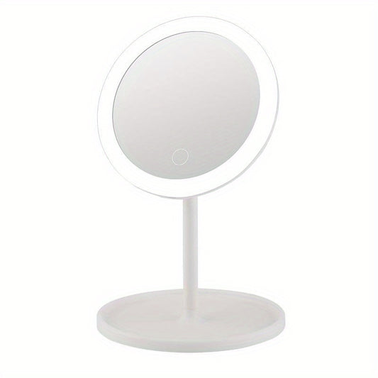 LED Touch Screen Makeup Mirror USB Rechargeable