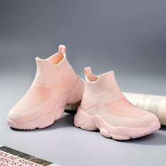 Boy's High Top Sock Shoes Non Slip Soft Sole Sneakers For Kids