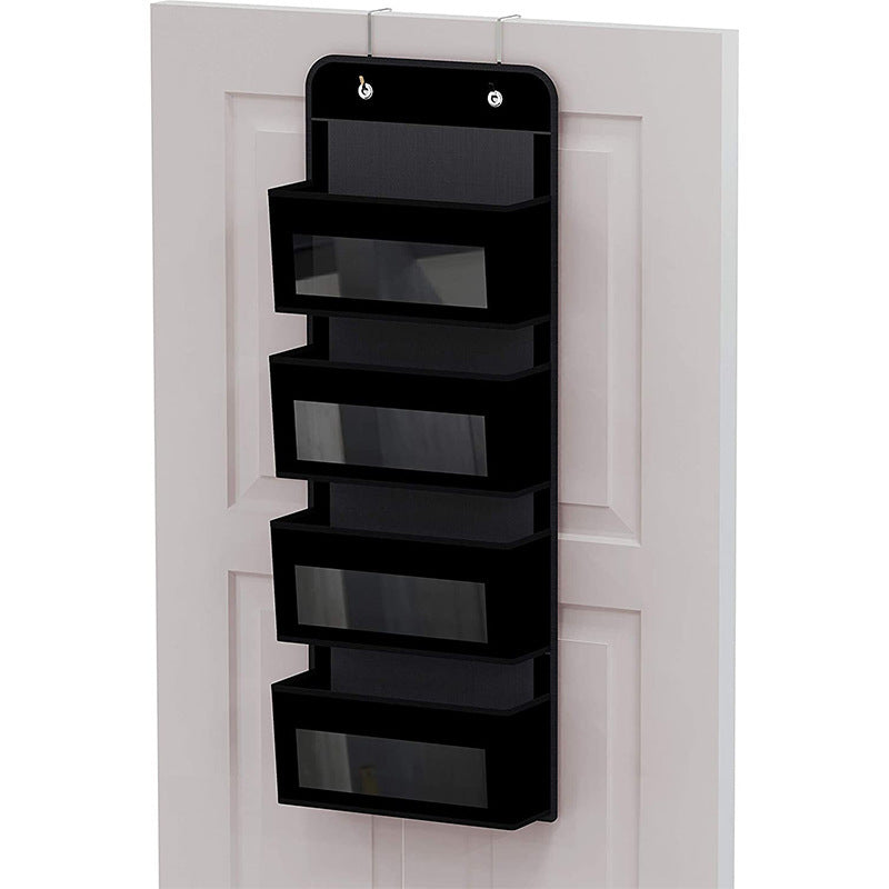 4-Shelf Hanging Closet Organizer - Easy Mount Foldable Wardrobe Storage
