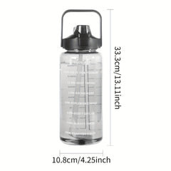 2000ml Portable Water Cup Lightweight Bottle Straw Fitness Outdoor Sports