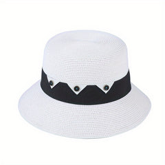 Stylish Straw Sun Hat UV Protection Breathable