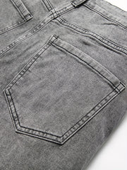 Men's Denim Shorts with Pockets for Summer Casual Wear