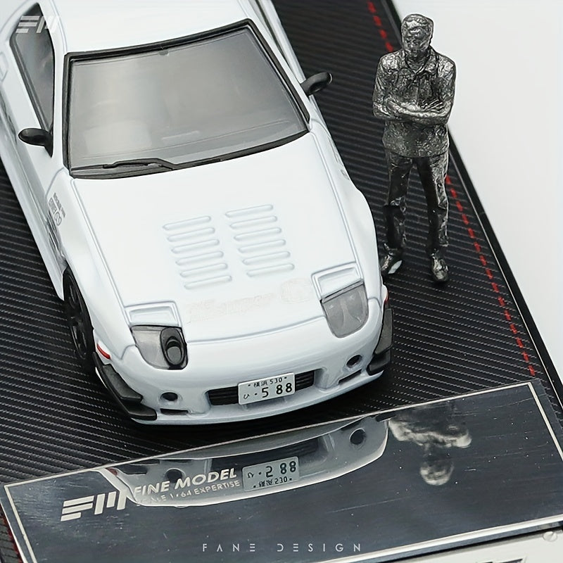 1:64 Japanese JDM Detail Up Parts Metal Plate Expertise Model Car Racing Toy