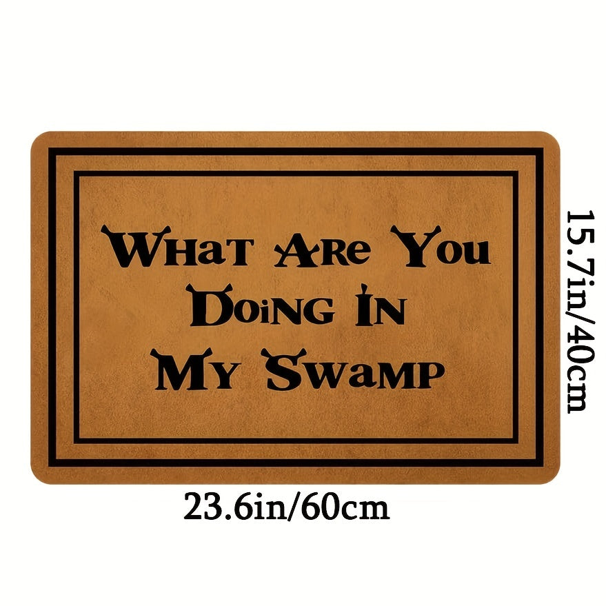 Welcome Entrance Doormat Low Pile Indoor Outdoor Non Slip Mat