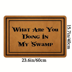 Welcome Entrance Doormat Low Pile Indoor Outdoor Non Slip Mat