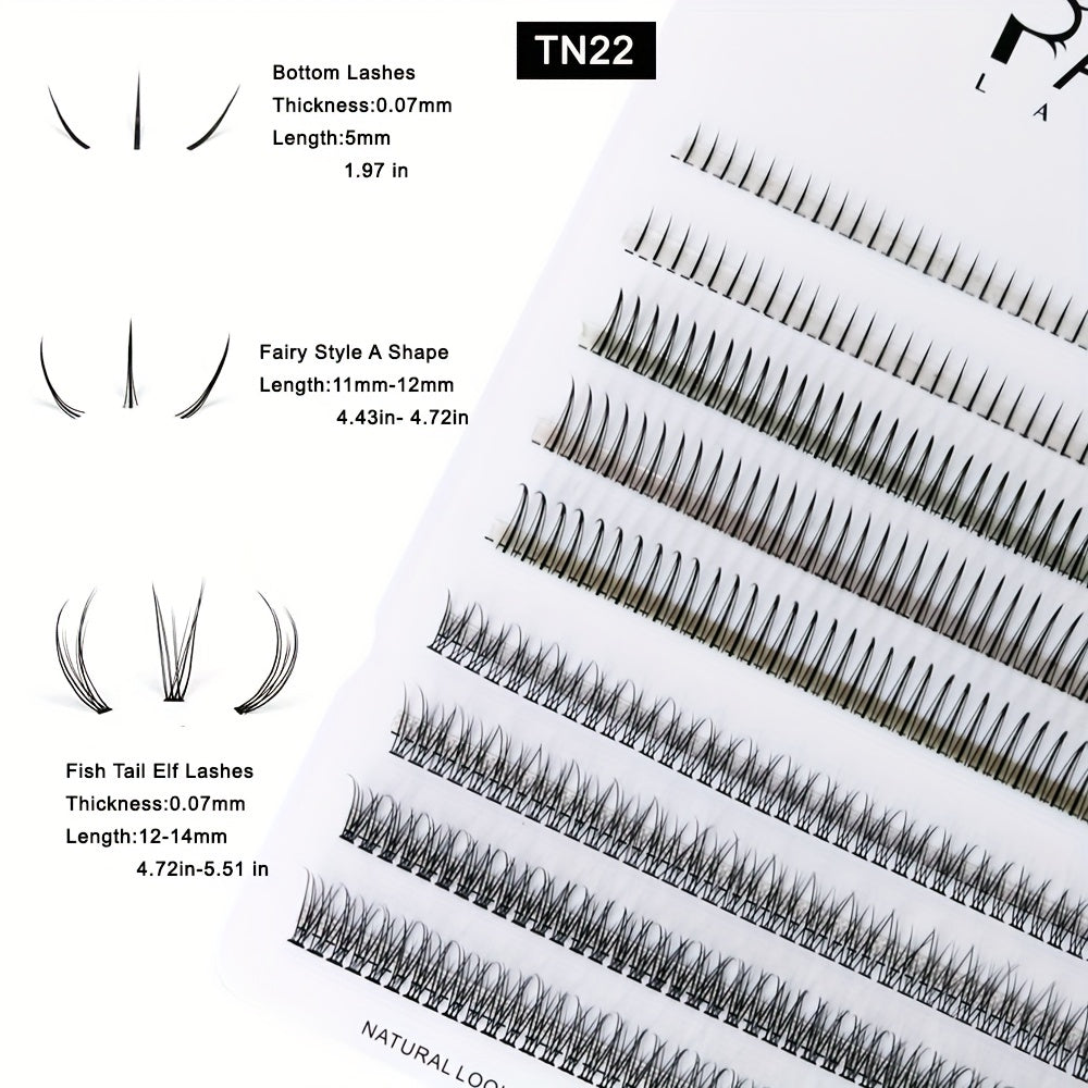 Curling Wispy Lash Kit Natural Look Long Thick Volume Lashes