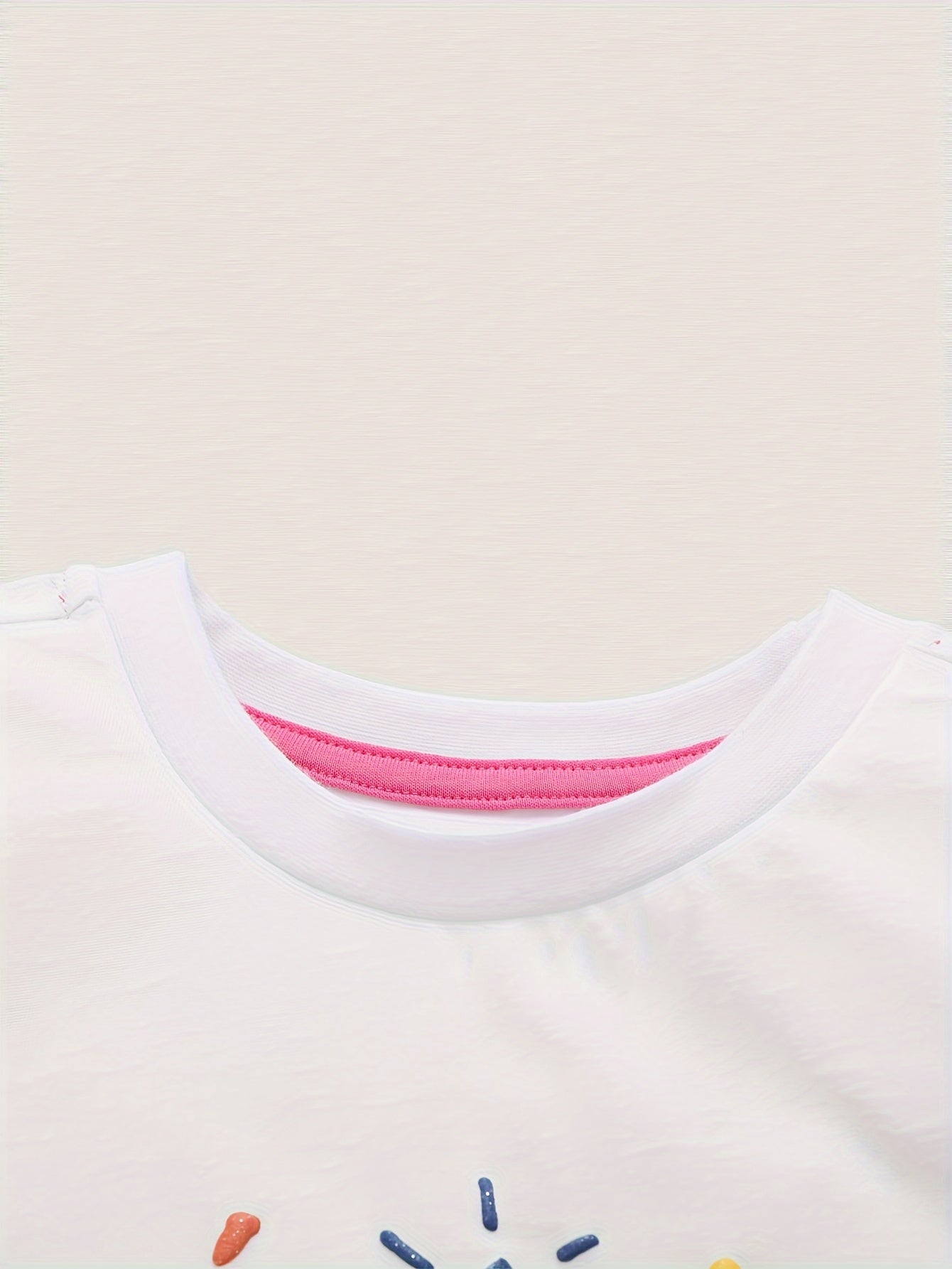 100% Cotton Girls Unicorn Graphic Short Sleeve T-shirt - Summer Gift