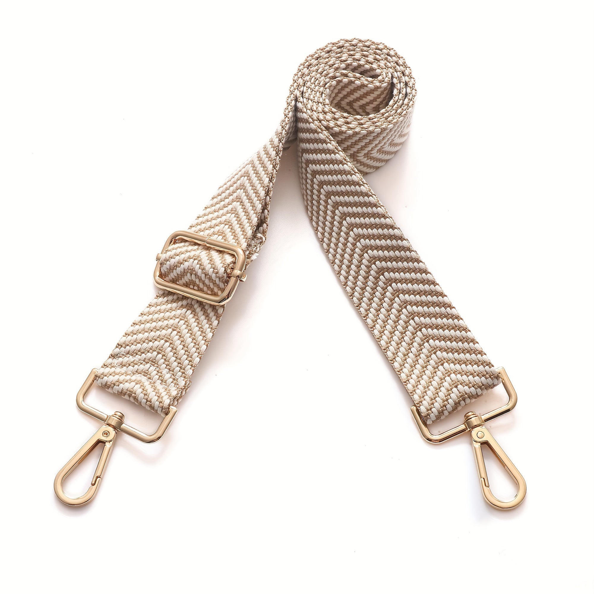 Stripes Wide Shoulder Strap With Buckles Dacron Adjustable Replacement Belt