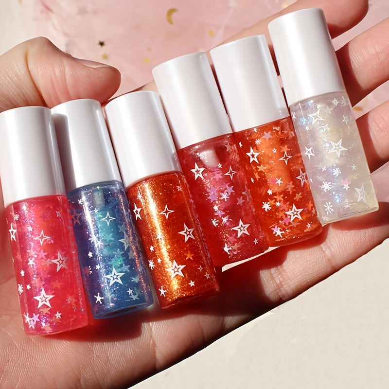 Moisturizing Glitter Lip Glaze Pink Gloss Liquid Lipstick for Girls