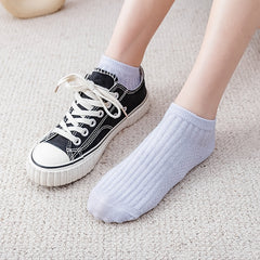 5 Pairs Women's No Show Socks Breathable Low Cut Ankle Stockings