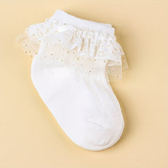 1pair Summer Mesh Baby Princess Socks Baby Socks Lace Socks Infant Toddler