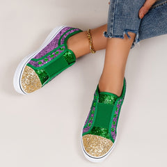 Sequins Decor Slip On Sneakers for Women